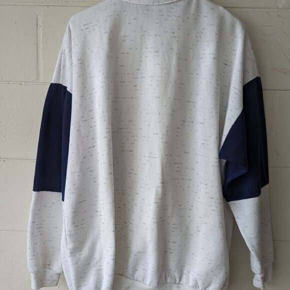 Vintage San Francisco California Collared Sweatshirt Bridge 1/4 Zip Blue - Picture 4 of 11